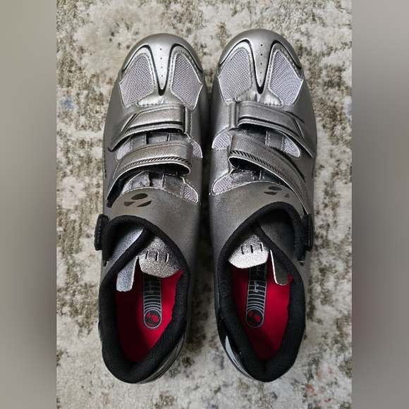 bontrager Other - Bontrager Circuit Silver Cycling Shoes with Black Accents Men Size 13